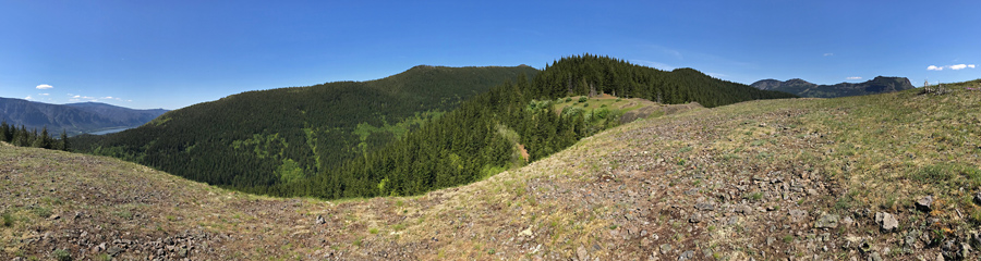 Hamilton Mountain at Columbia River Gorge in WA