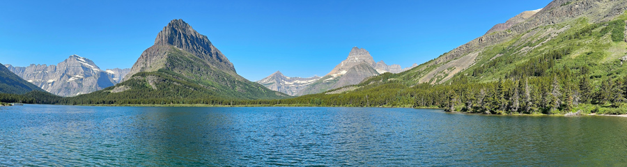 Swiftcurrent Lake at Glacier NP in MT