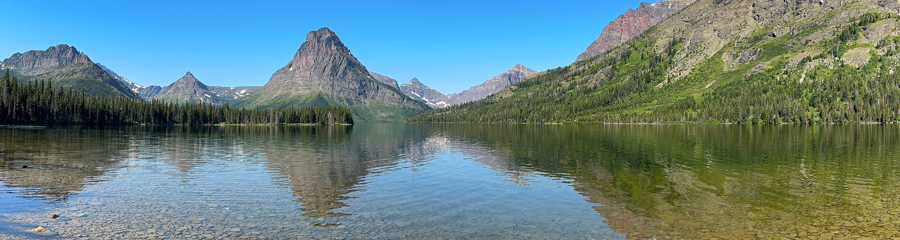 Two Medicine Lake at Glacier NP in MT