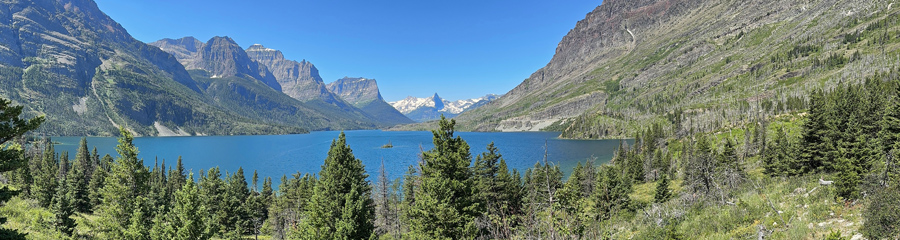 St. Mary Lake at Glacier NP in MT