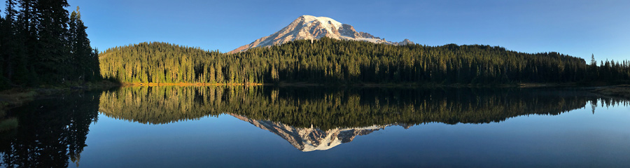 Reflection Lake at Mt. Rainier NP in WA