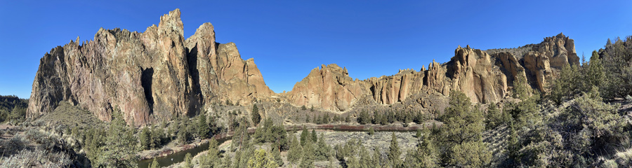 Smith Rock and Crooked River in Central OR