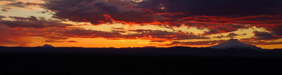 Sunset and Mt. Jefferson in Central OR