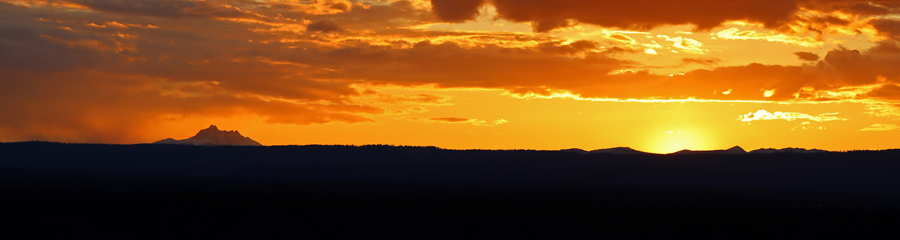 Sunset and Three Fingered Jack in Central OR