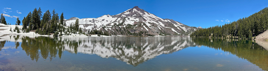 Green Lakes and South Sister Mountain in Central OR