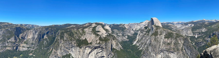 Glacier Point at Yosemite NP in CA