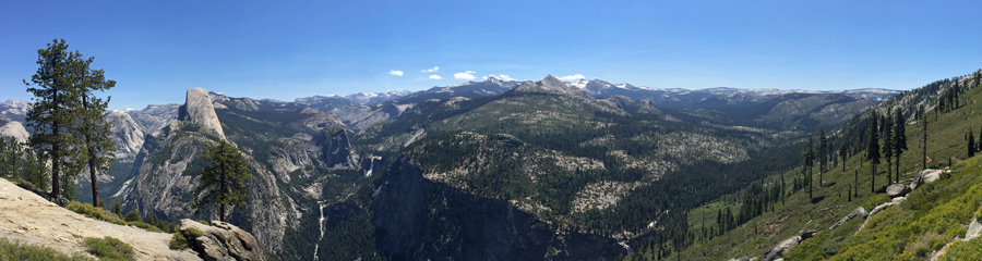 Glacier Point at Yosemite NP in CA